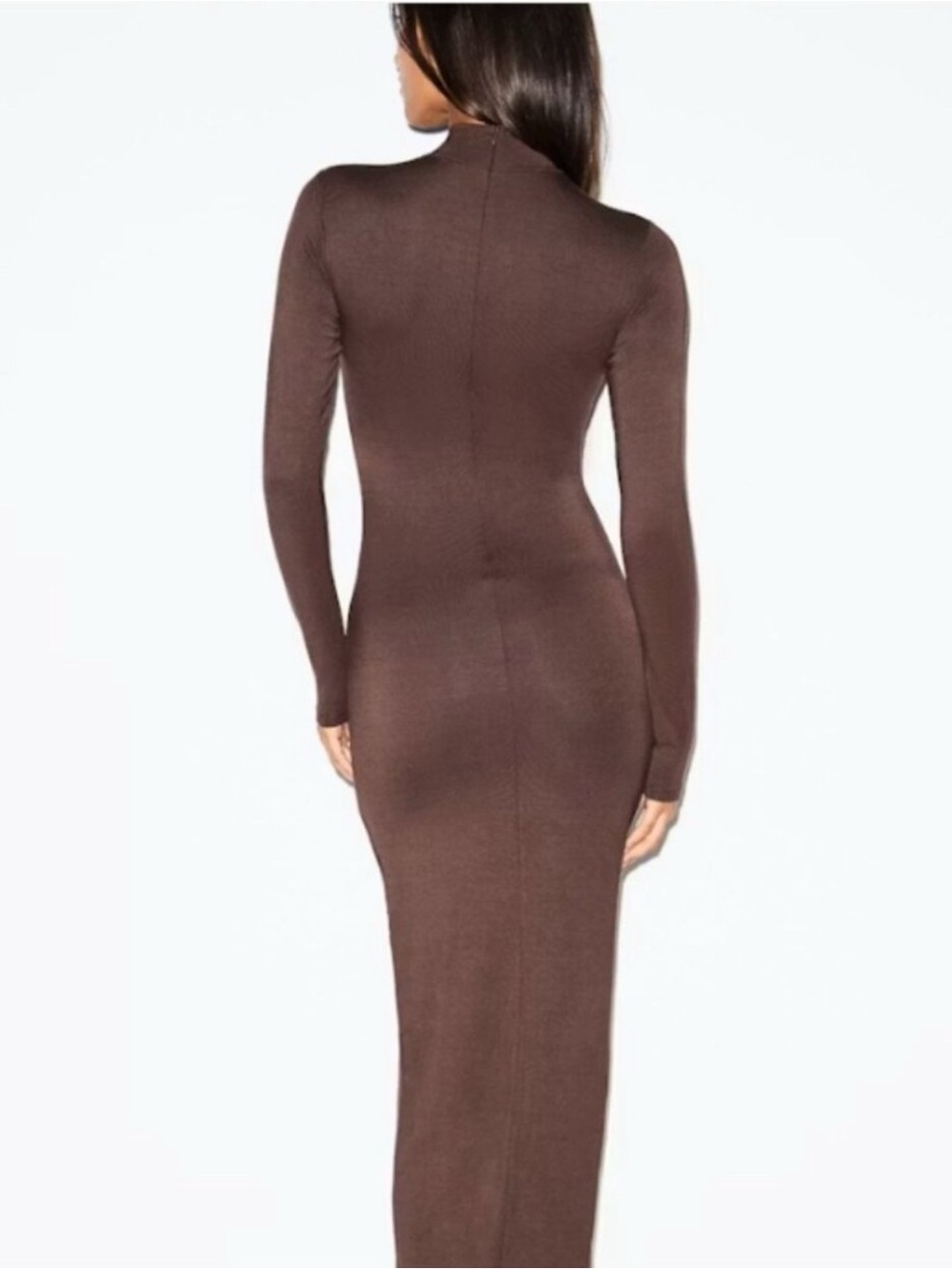 NWT Turtleneck Long Dress in Espresso